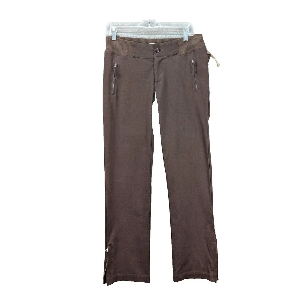 Mod-O-Doc Pants Casual Elegance Womens Sz 1 Ankle Zip Loungewear Zip Pockets NWT